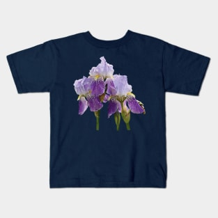 Irises - Lavender Irises Kids T-Shirt